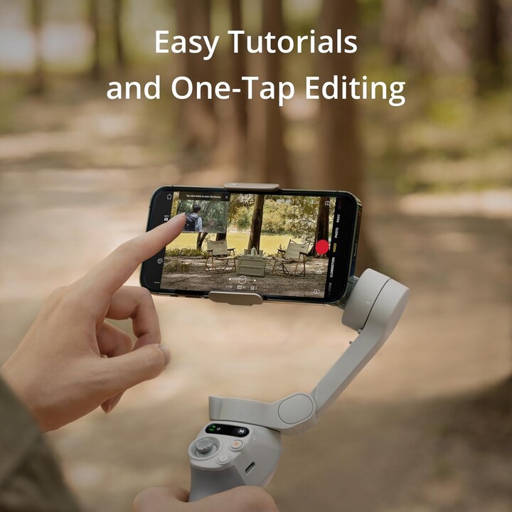 DJI OSMO Mobile SE Smartphone Gimbal, estabilização de 3 eixos, prático e dobrável, Guias de shots, ActiveTrack 6.0