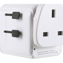 Lifeventure USB UK-World adattatore da viaggio USB bianco