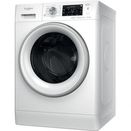 Whirlpool FFWDD 1076258 SV EE lavadora-secadora Independiente Carga frontal Blanco E