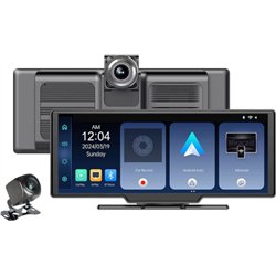Dash Cam SD102602 Universal 10.26-inch touchscreen Wireless Carplay/Android Auto with rear camera
