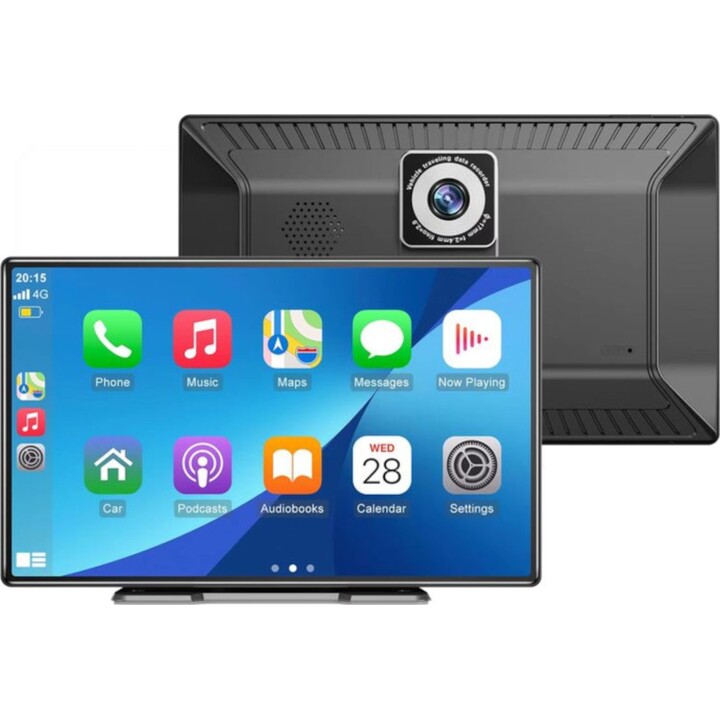 Dash Cam SD9060 Ecrã tátil universal de 9 polegadas Sem fios Carplay/Apple/Android