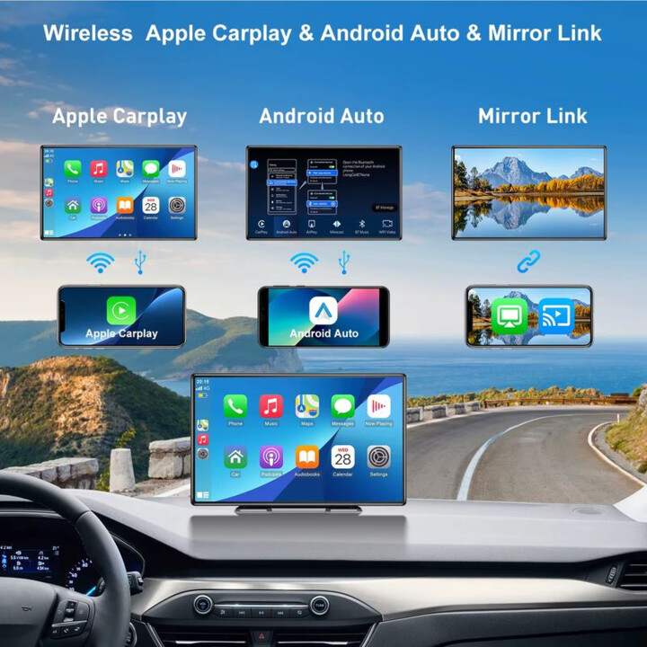 Dash Cam SD9060 Universal 9-inch touchscreen Wireless Carplay/Apple/Android