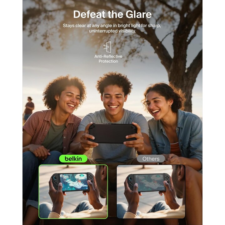 Blendfreier Displayschutz aus gehärtetem Glas für Nintendo Switch 2