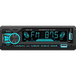 Autoradio 1 DIN SWM 1789 Bluetooth Negro
