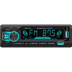 Autoradio 1 DIN SWM 1789 Bluetooth Negro