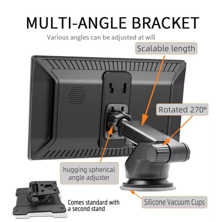 Ecrã tátil universal SWM B5308 9 polegadas Carplay e Android Auto Preto