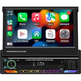 Autorradio 1 DIN SWM 9614C 7 pulgadas Bluetooth/Carplay USB Negro
