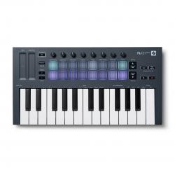 Novation FLKEY Mini - Teclado MIDI dedicado al software FL Studio, 25 teclas.