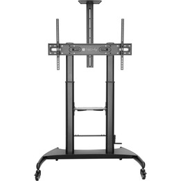 TECHLY ICA-TR36 Soporte de suelo para TV de acero, regulable en altura, negro