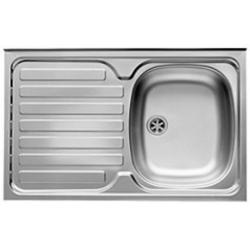 PYRAMIS INTL 80X50 1B1D Lavabo sobre-encimera Rectangular Acero inoxidable