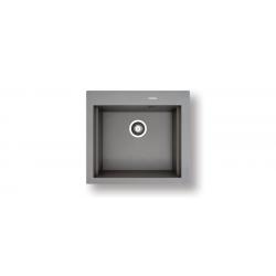PYRAMIS Zlewozmywak granitowy SIROS 57x51.5 1B 070084801 be piaskowy Fregadero empotrado Plaza Granito