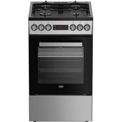 Cocina de Gas / Eléctrica Beko FSM52332DXDT 4 60L Zonas Plata Negro
