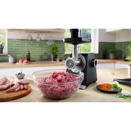 Bosch Serie 6 MFWS650B picadora 500 W Negro, Plata