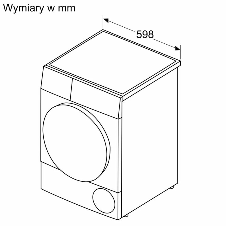 Bosch WTH83277PL Freestanding Dryer 8 kg White