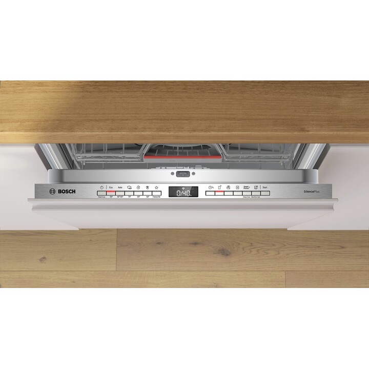 Bosch, Serie 4 SMV4EVX00E, Lavavajillas totalmente integrable para 14 cubiertos con EfficientDry, Blanco