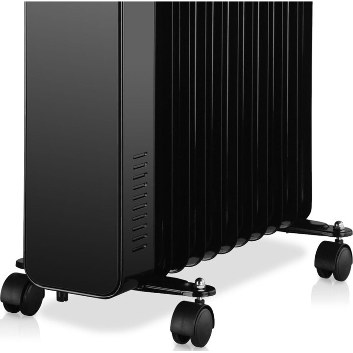 Haeger Digital XI, 2500W Digital Oil Radiator with 11 Fins and Remote Control Management, Black