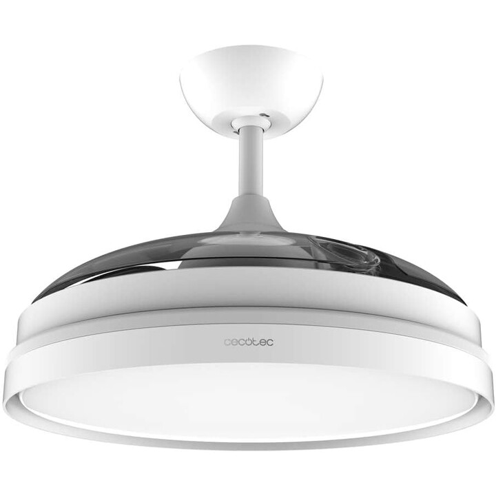 CECOTEC Energysilence Aero 4280, ventilatore a soffitto, lame retrattili, lampada, bianco