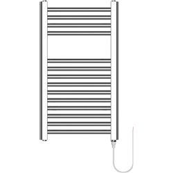 Haeger Single Chrome, Electric Towel Rail 70x40 cm, 150W, White