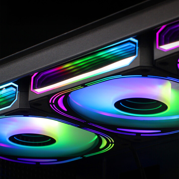 Kit ventola Coolbox Infinity Pro A-RGB da 12 cm con 4 ventole