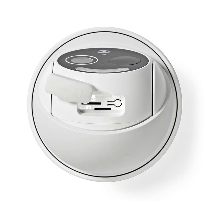 Câmera de vigilância Nedis SIMCBO50WT, câmera de segurança IP externa com sensor de movimento de 1920 x 1080 pixels e teto