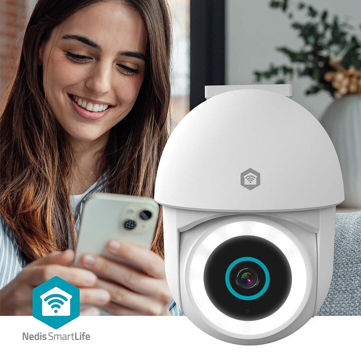 Nedis WIFICO22CWT Surveillance Camera Pad IP Security Camera Outdoor 1920 x 1080 Pixels Ceiling/Wall