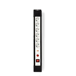 Multipresa Nedis EXS630SPF1PRO 3 m 6 prese CA per interni Nero, Bianco