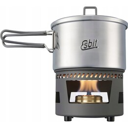 Esbit Kocher-Set mit 1500ml Spiritusbrenner - Stahl