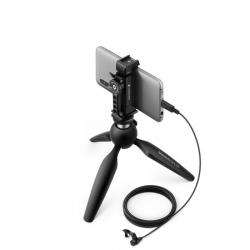 Sennheiser XS LAV USB-C Mobile Kit - micrófono de solapa con conector USB-C, con trípode y soporte Manfrotto para smartphone
