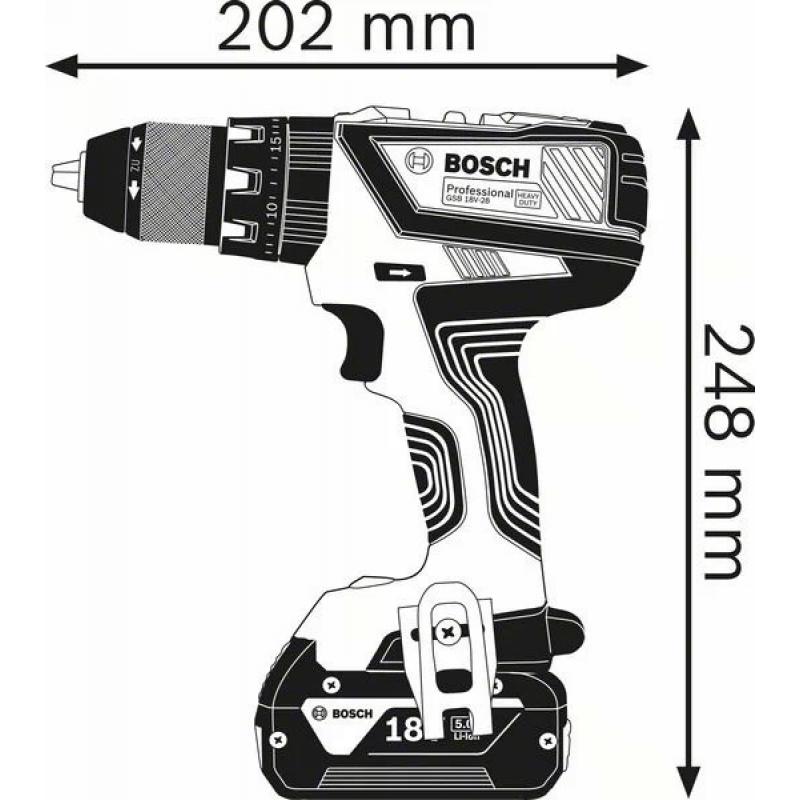 Bosch Akku-Bohrschrauber 12 V Li-Ion 1300 RPM Negro, Azul, Rojo