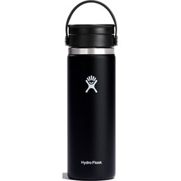 Borraccia termica Hydro Flask da 20 oz con tappo flessibile a bocca larga (591 ml) - Nero