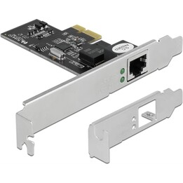 Cartão DELOCK PCI Express x1 em 1 x RJ45 2,5 Gigabit LAN i225