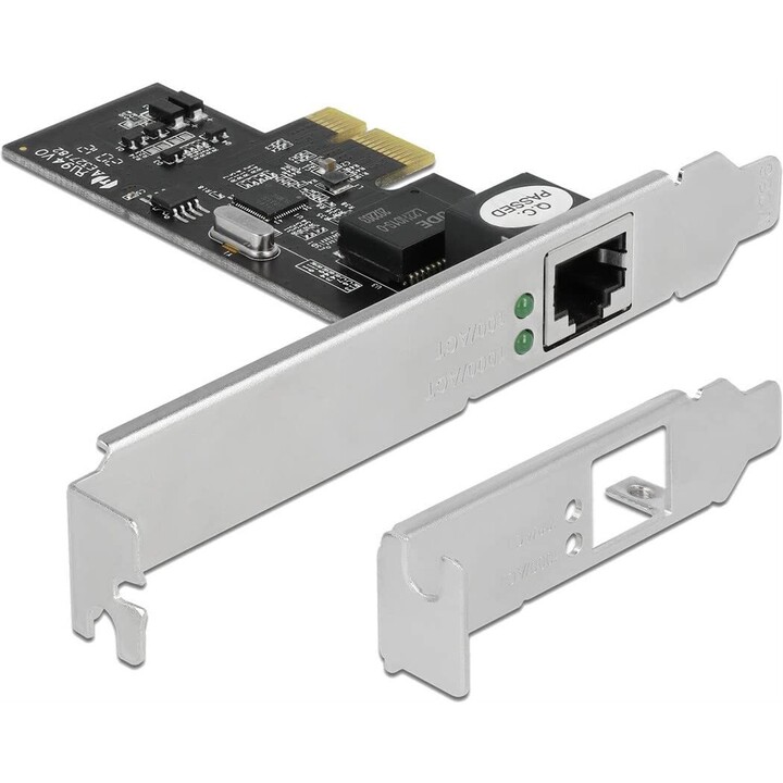 Cartão DELOCK PCI Express x1 em 1 x RJ45 2,5 Gigabit LAN i225