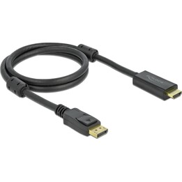 DELOCK Aktives DisplayPort 1.2 zu HDMI Kabel 4K 60Hz 1m