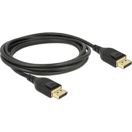 DELOCK DisplayPort Kabel 8K 60 Hz 2 m DP 8K zertifiziert