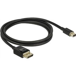 DELOCK Mini DisplayPort zu DisplayPort Kabel 8K 60Hz 1m DP 8K zertifiziert