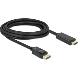 Delock Cavo DisplayPort 1.1 a High Speed HDMI-A passivo 3 m nero