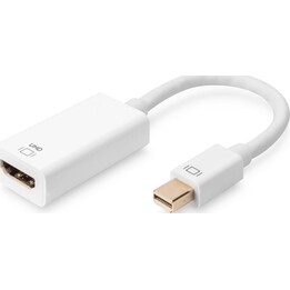 Digitus Active Mini-Displayport zum HDMI-Adapterkabel 0,2 m Weiß