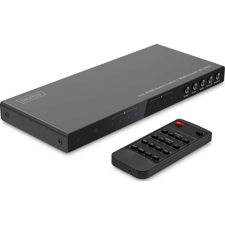 DIGITUS HDMI Matrix Switch 4K/30Hz. 4x2
