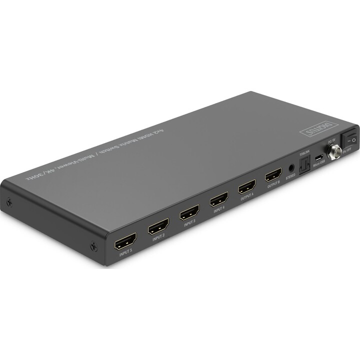DIGITUS HDMI Matrix Switch 4K/30Hz. 4x2