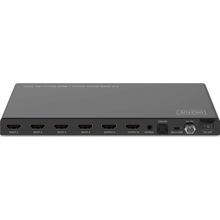DIGITUS HDMI Matrix Switch 4K/30Hz. 4x2