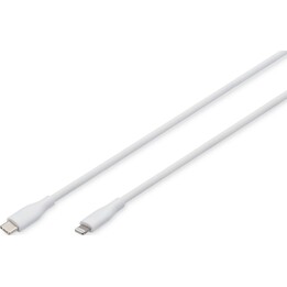 DIGITUS USB 2.0 Câble Typ C-Lightning Silikon 0.5m MFI blanc