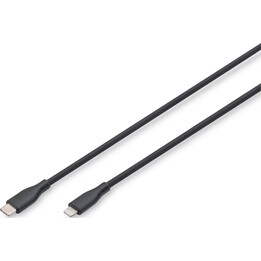Digitus Silikon -Blitzkabel, USB -C - Blitz, 0,5 m, schwarz