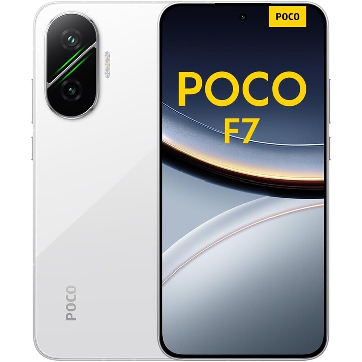 Xiaomi Poco F7 5G, 12GB 256GB, Snapdragon® 8s Gen 4, 6500mAh, 50mp con OIS, 6.83 1.5k 120Hz Pantalla AMOLED, blanco