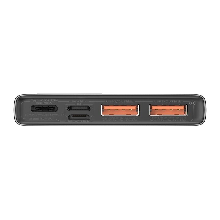 Baseus 6932172618292 external battery Lithium Ion 10000 mAh Black