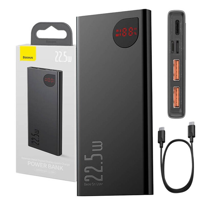 Baseus 6932172618292 external battery Lithium Ion 10000 mAh Black