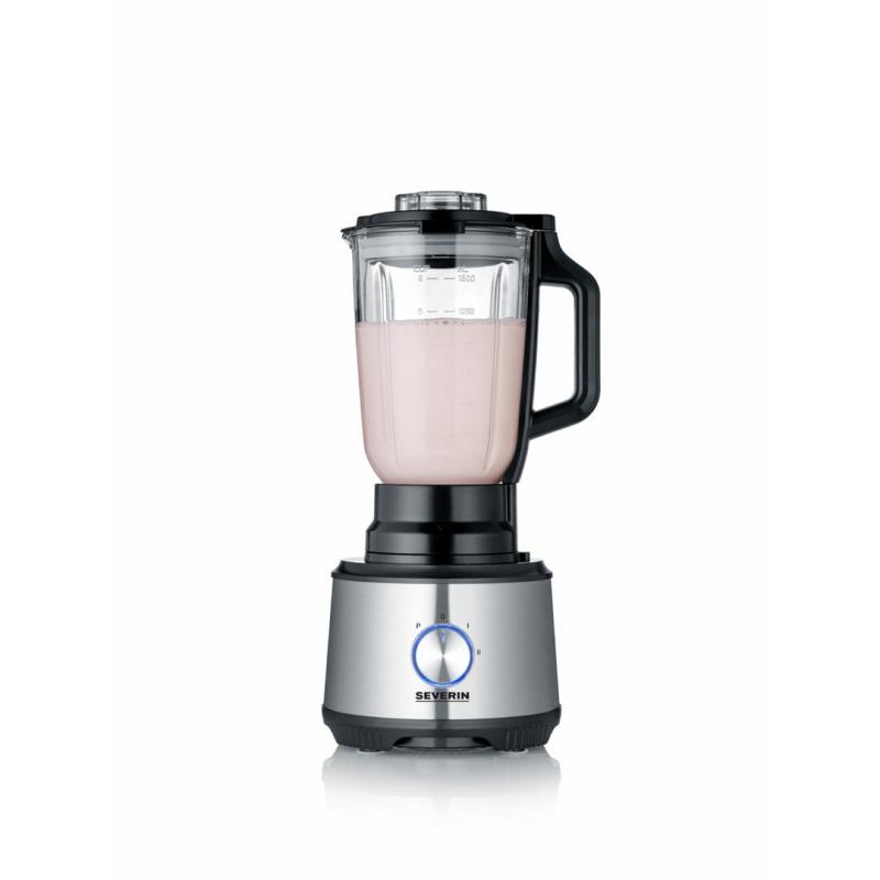 Severin KM 3892 robot de cocina 1200 W 1,5 L Negro, Acero inoxidable, Transparente