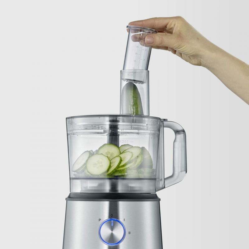 Severin KM 3892 robot de cocina 1200 W 1,5 L Negro, Acero inoxidable, Transparente