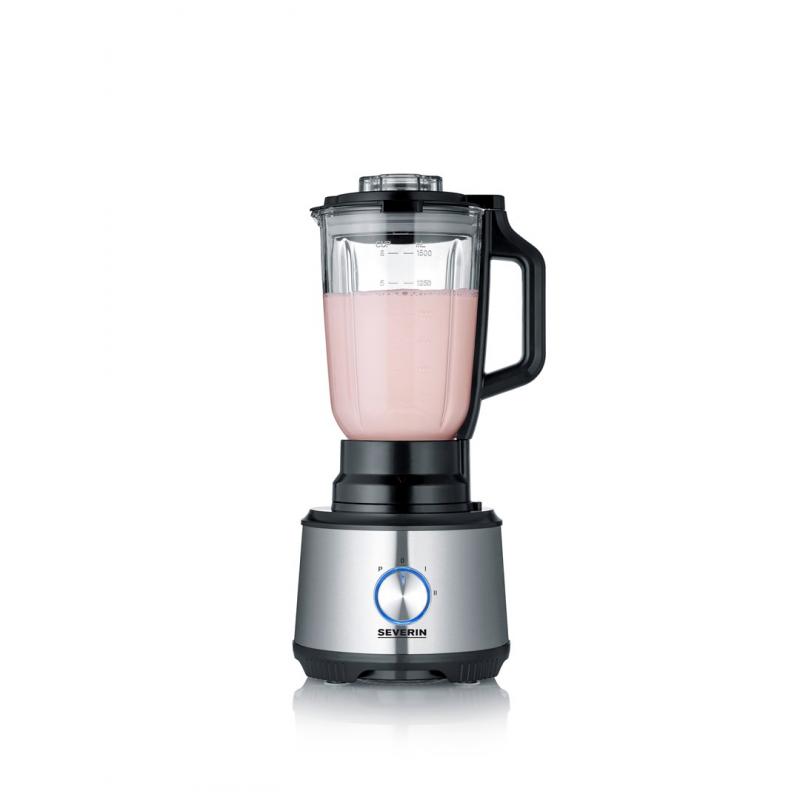 Severin KM 3892 robot de cocina 1200 W 1,5 L Negro, Acero inoxidable, Transparente