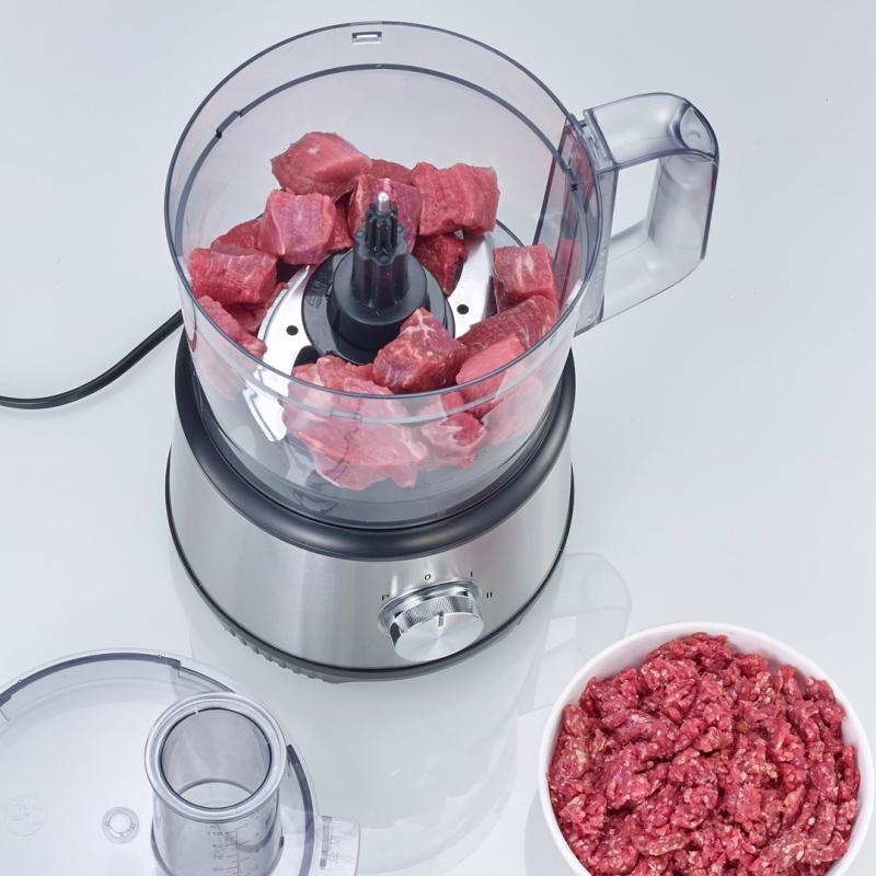 Severin KM 3892 robot de cocina 1200 W 1,5 L Negro, Acero inoxidable, Transparente