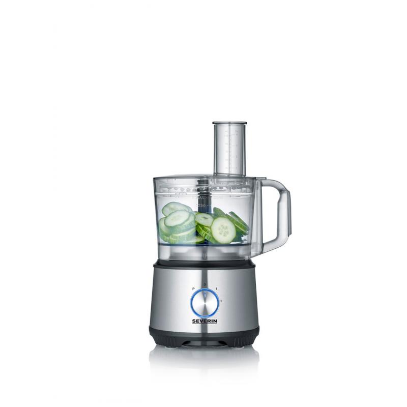 Severin KM 3892 robot de cocina 1200 W 1,5 L Negro, Acero inoxidable, Transparente
